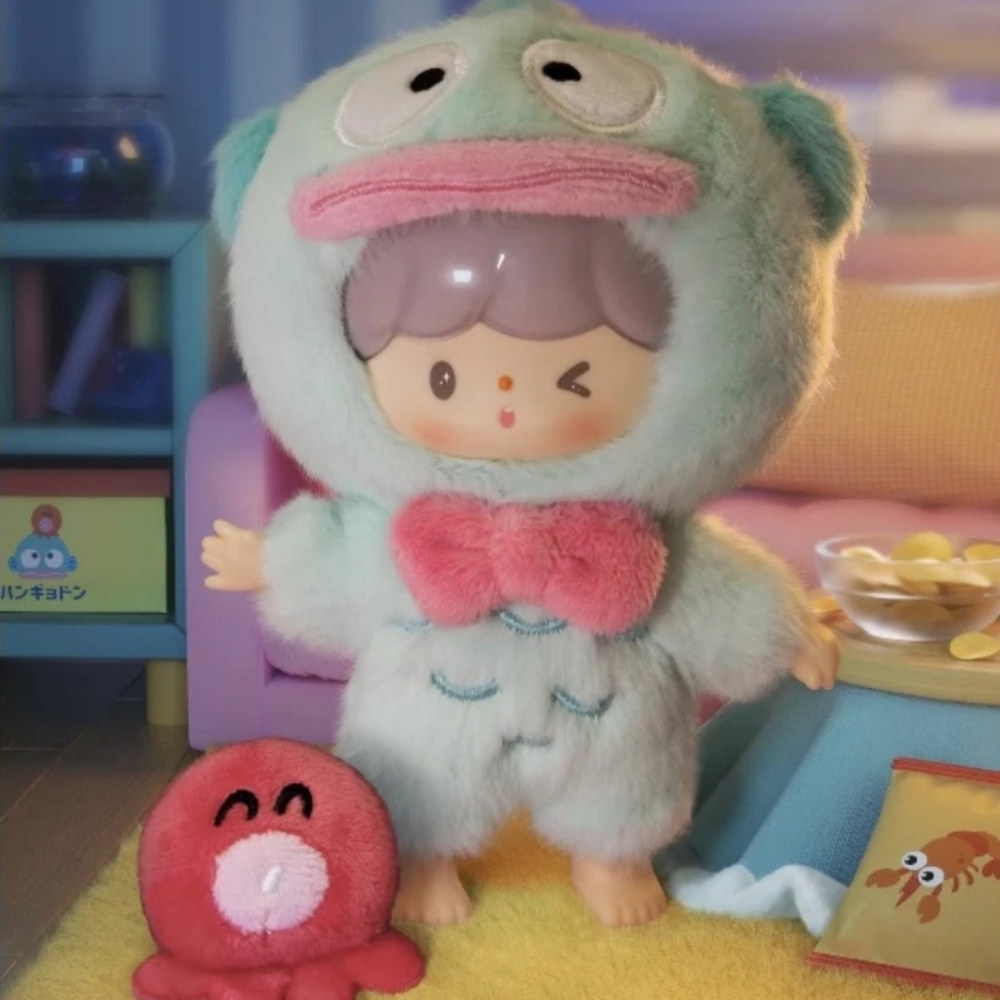 zZoton x Sanrio Character Love League Buddies Plush NIB - Hangyodon X zZoton - Picture 4 of 6